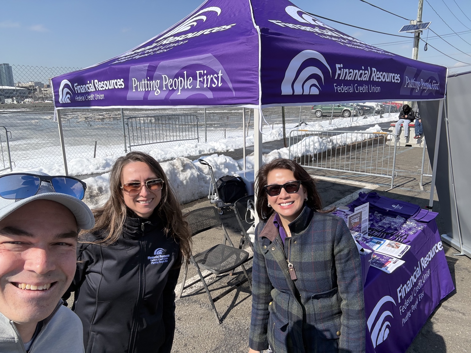 FRFCU tent outside of stadium