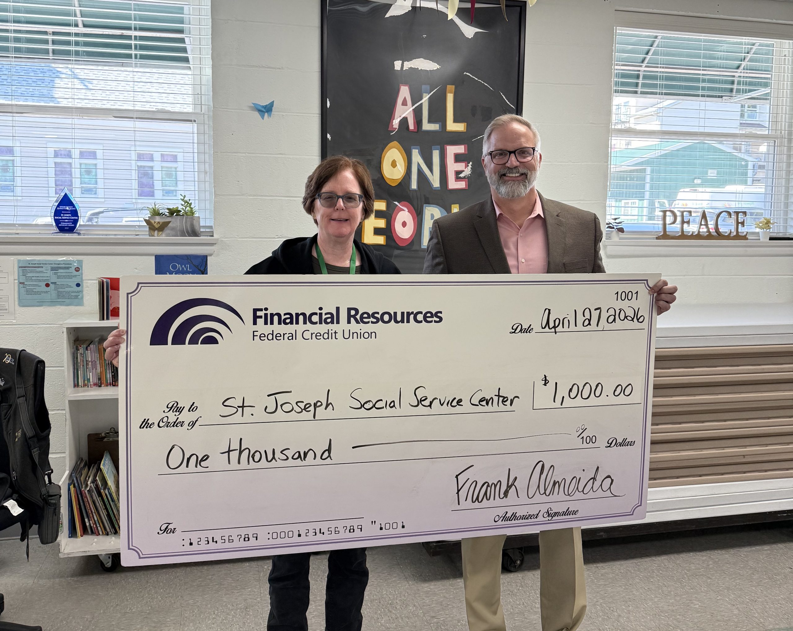 St. Joseph Social Service Center Donation