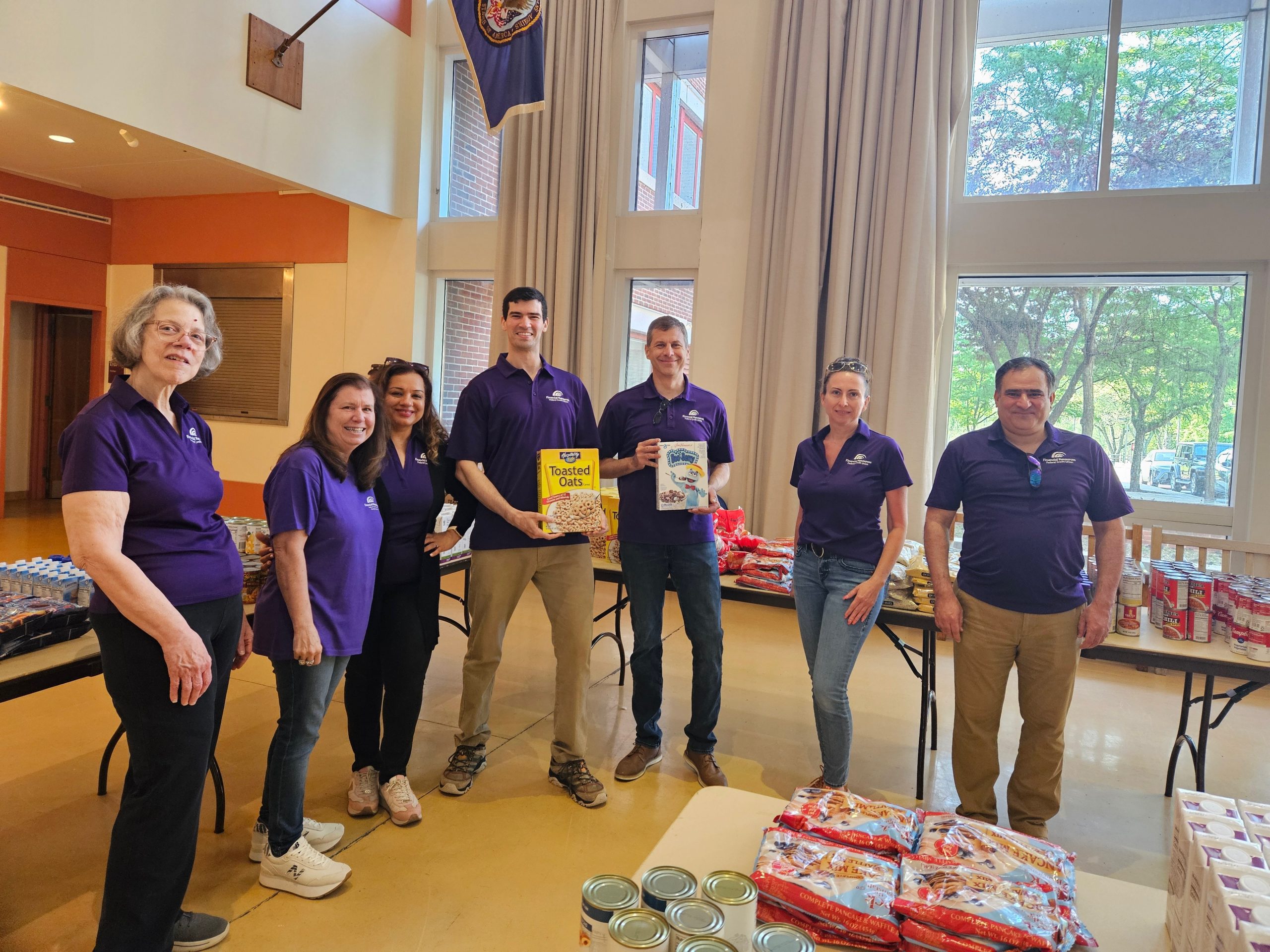 FRFCU volunteering with the Somerset County Food Bank
