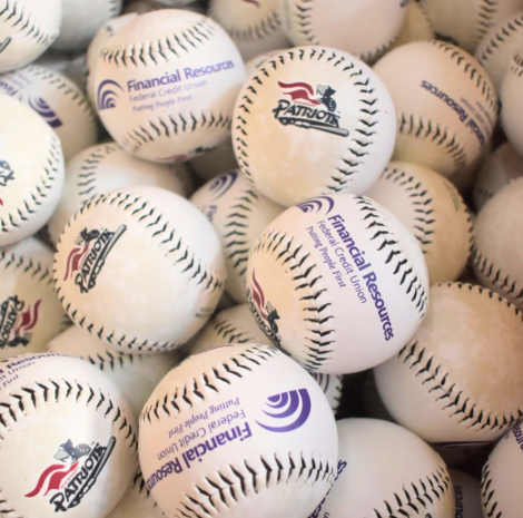FRFCU and Somerset Patriots Branded Baseballs