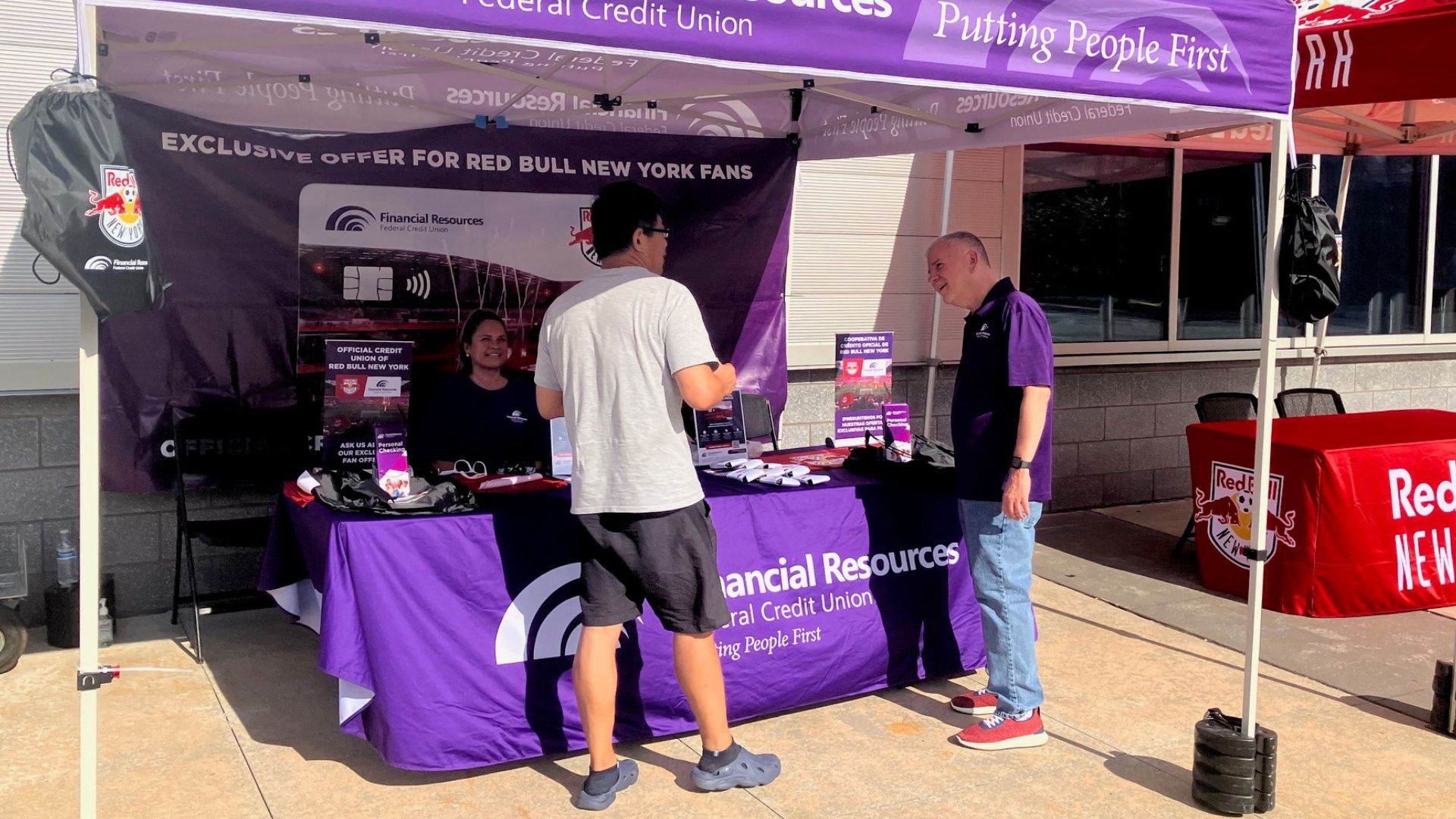 FRFCU employees at RBNY game