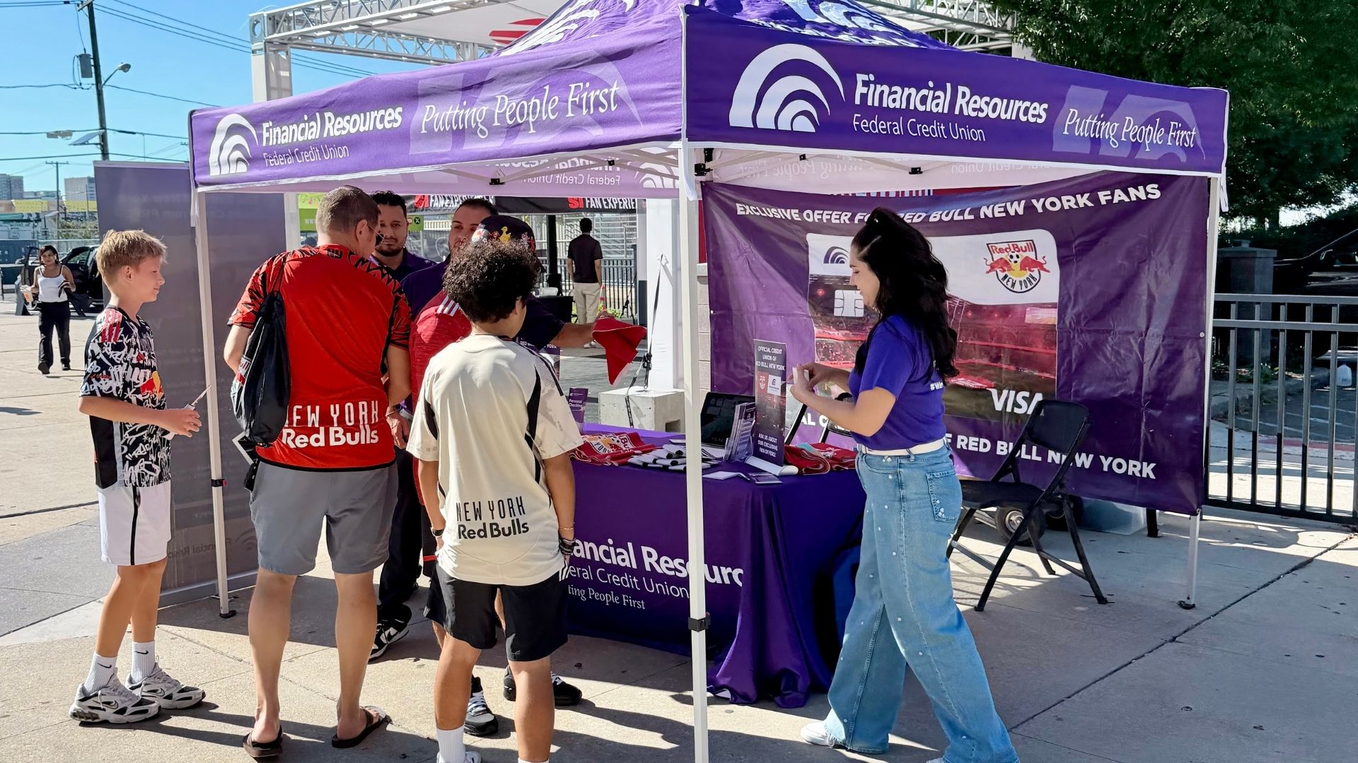 FRFCU employees at RBNY game